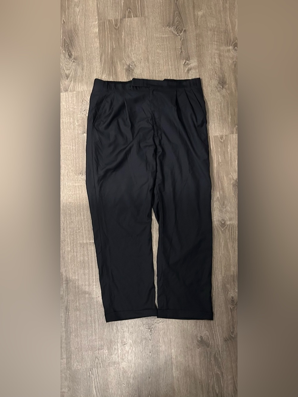 Vintage Oxxford Clothes Men's Tailored Black Dress Pants Double Pleated